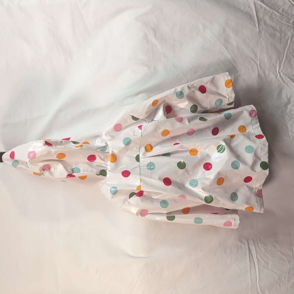 Polka Dot hooded Rain oat with lining - Picture 2 of 5